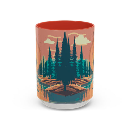 Vintage Flight Instrument Sunset Coffee Mug 15oz