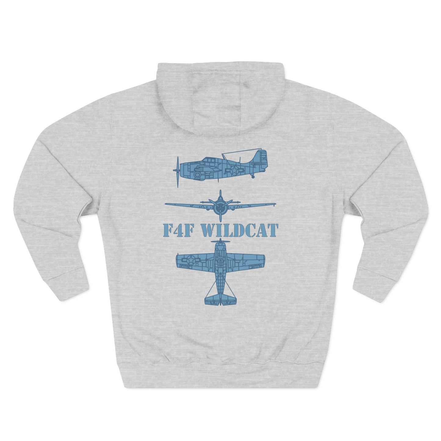F4F Wildcat  Three-Panel Fleece Hoodie