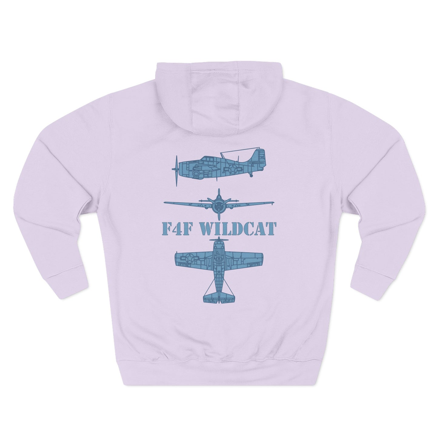 F4F Wildcat  Three-Panel Fleece Hoodie