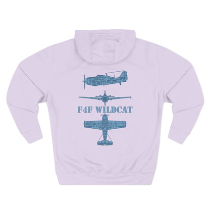 F4F Wildcat  Three-Panel Fleece Hoodie