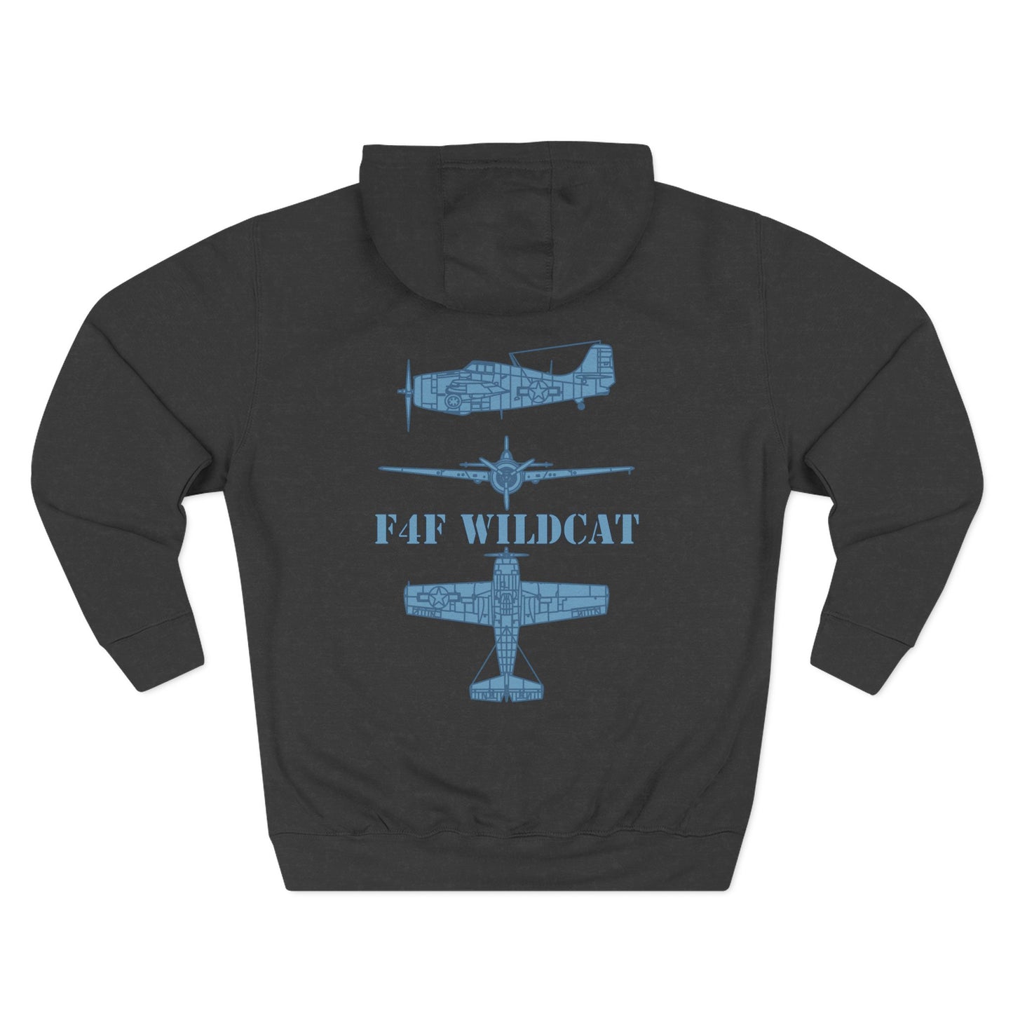 F4F Wildcat  Three-Panel Fleece Hoodie