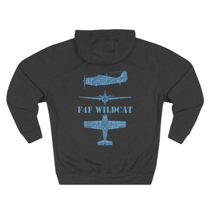 F4F Wildcat  Three-Panel Fleece Hoodie