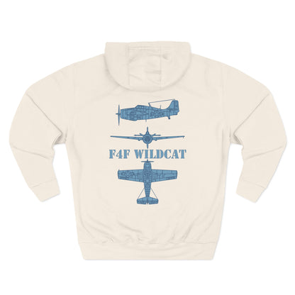 F4F Wildcat  Three-Panel Fleece Hoodie