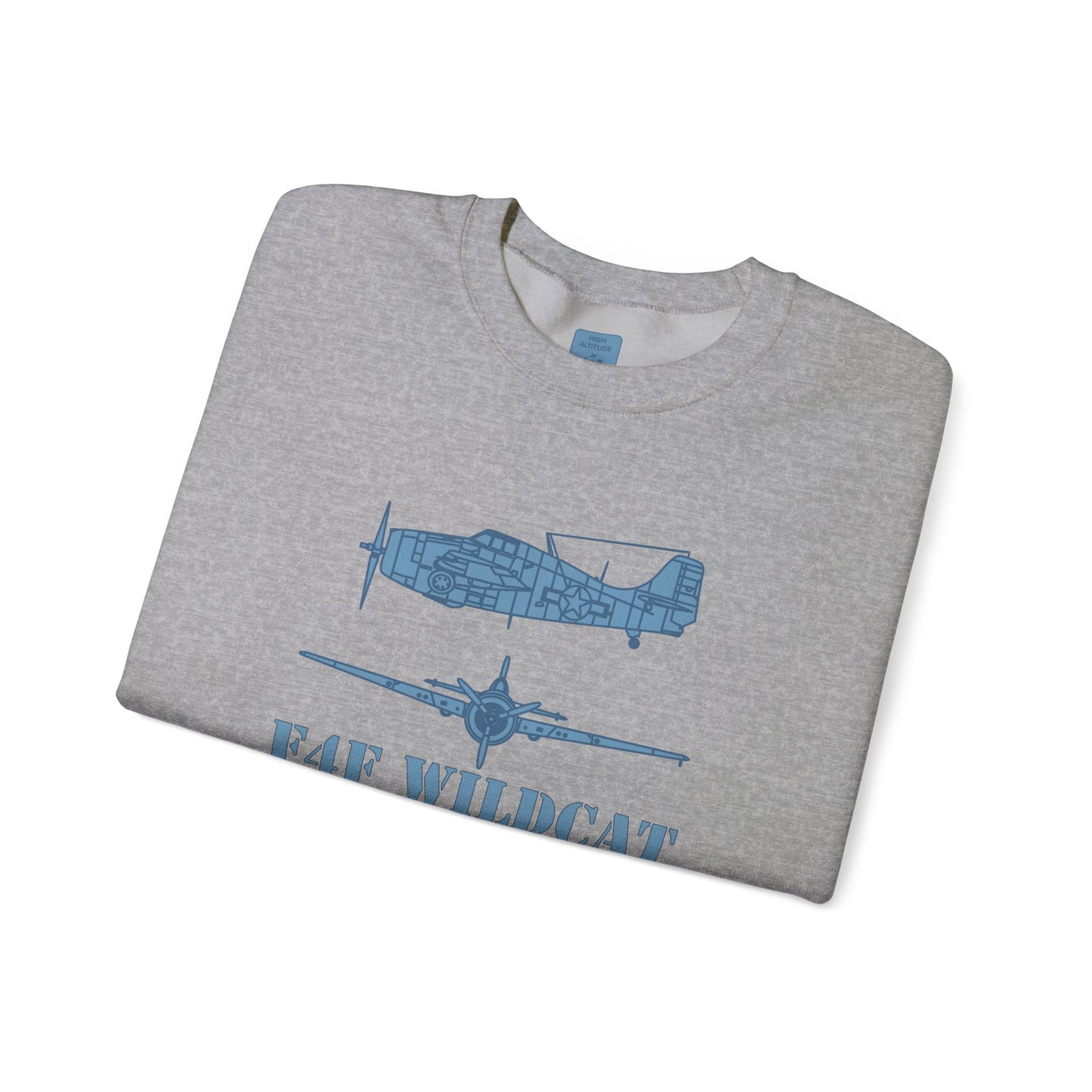 F4F Wildcat Airplane Heavy Blend™ Crewneck Sweatshirt