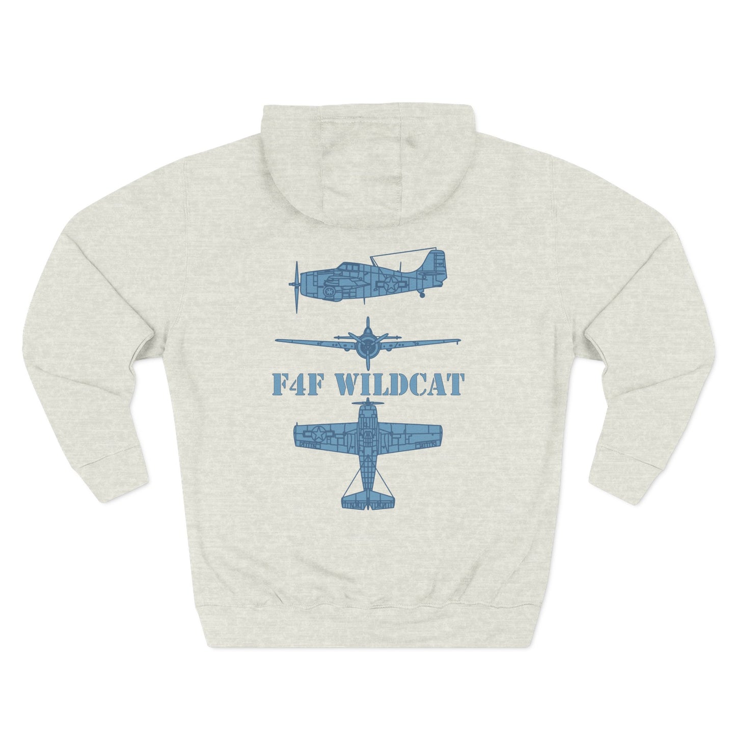 F4F Wildcat  Three-Panel Fleece Hoodie