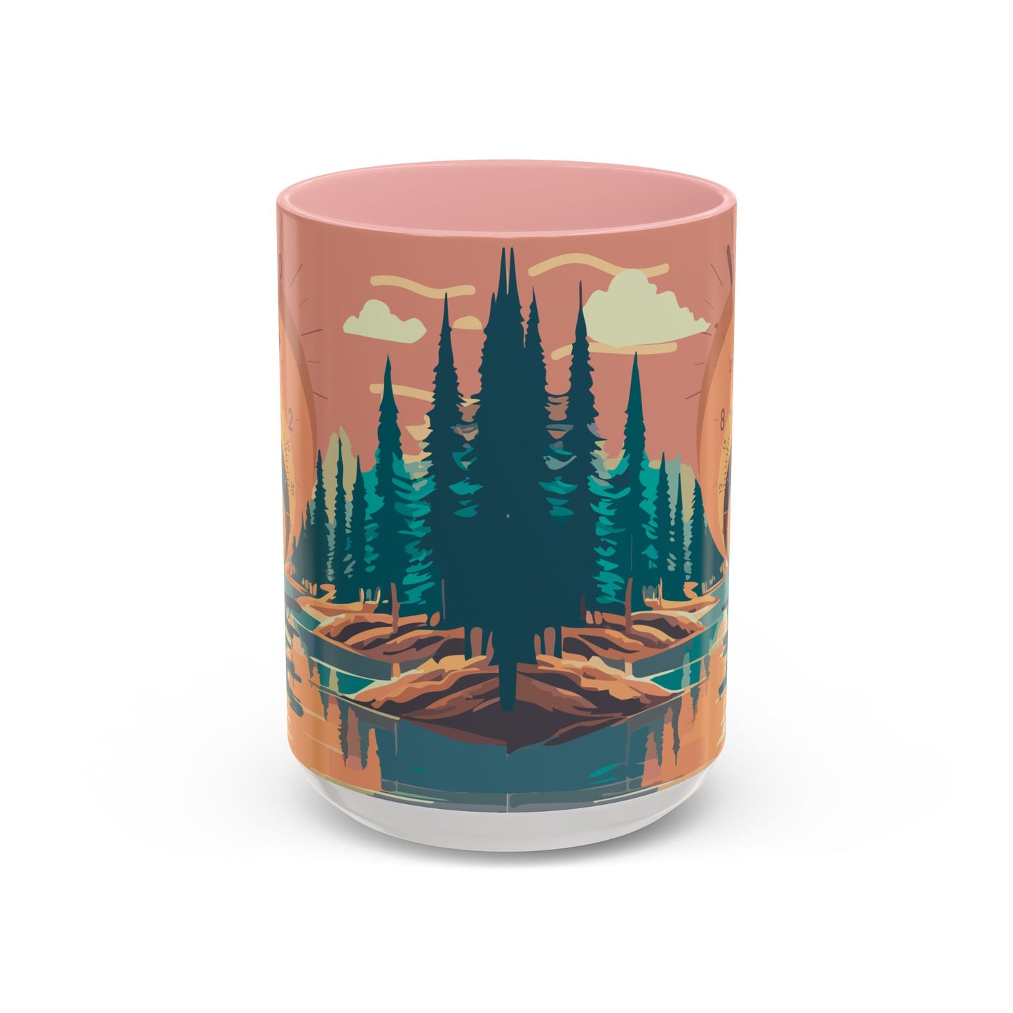 Vintage Flight Instrument Sunset Coffee Mug 15oz