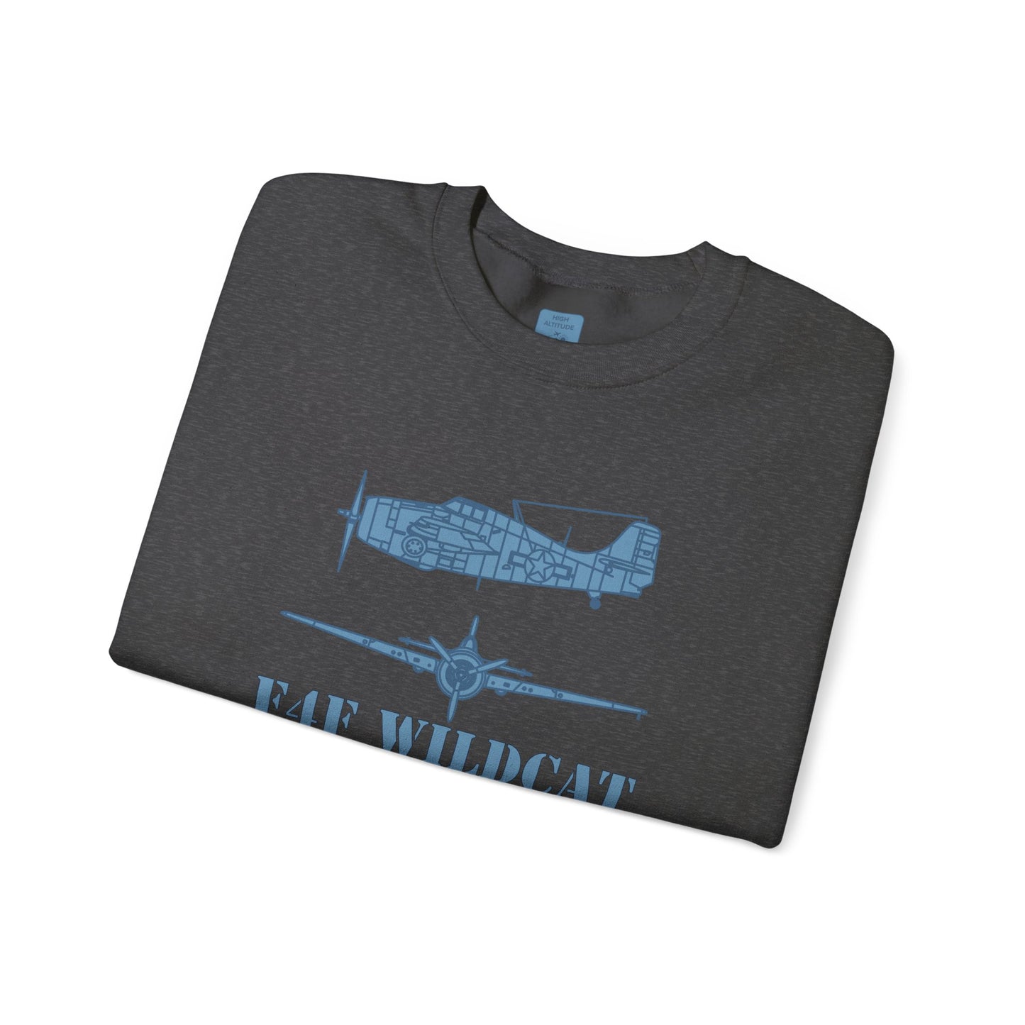 F4F Wildcat Airplane Heavy Blend™ Crewneck Sweatshirt